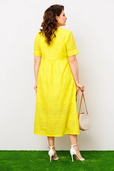 Платье 1-1951 жёлтый Romanovich style