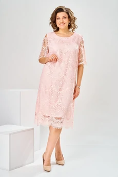 Платье 1-2181 розовый Romanovich style