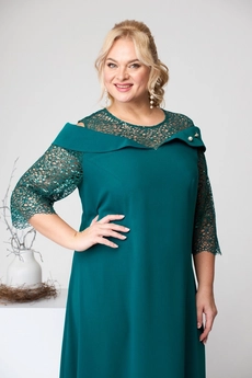 Платье 1-2291 бирюза Romanovich style