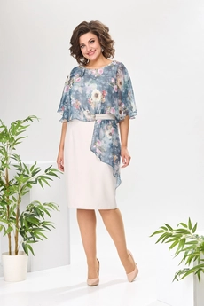 Платье 1-2371 голубой Romanovich style