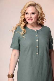 Платье 1-2394 хаки Romanovich style