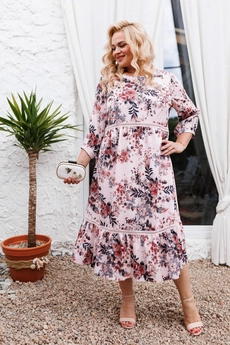 Платье 1-2411 пудра Romanovich style