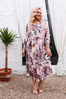 Платье 1-2411 пудра Romanovich style