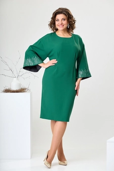Платье 1-2432 зелёный Romanovich style