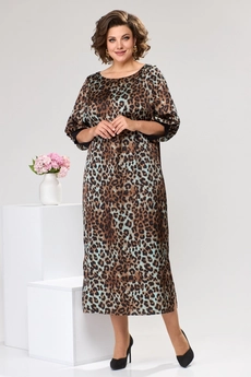 Платье 1-2442 леопардовый Romanovich style