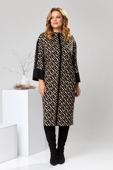 Платье 1-2459 коричневый Romanovich style