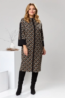 Платье 1-2459 коричневый Romanovich style