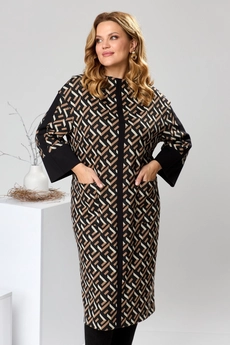 Платье 1-2459 коричневый Romanovich style