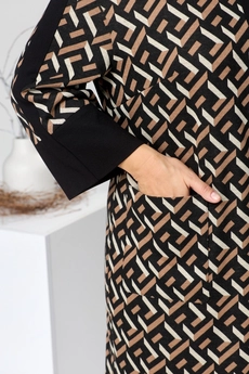 Платье 1-2459 коричневый Romanovich style