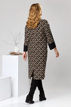 Платье 1-2459 коричневый Romanovich style