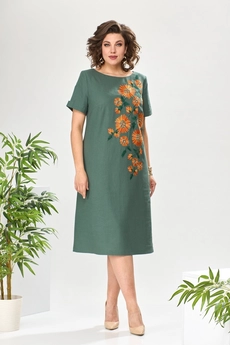 Платье 1-2534 хаки Romanovich style