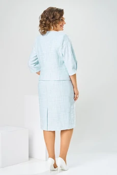 Платье 1-2537 голубой-1 Romanovich style