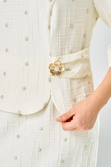 Платье 1-2537 молочный + штрихи Romanovich style