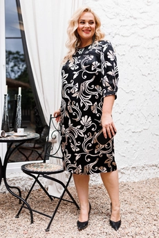 Платье 1-2541 чёрный Romanovich style