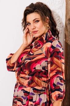 Платье 1-2638 бордовый Romanovich style