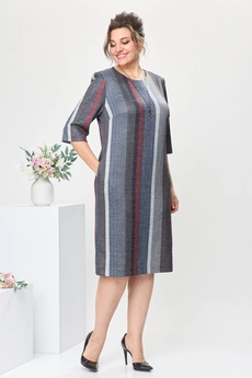 Платье 1-2639 полоска Romanovich style