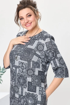 Платье 1-2639 серый Romanovich style