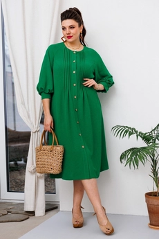 Платье 1-2650 зеленый Romanovich style