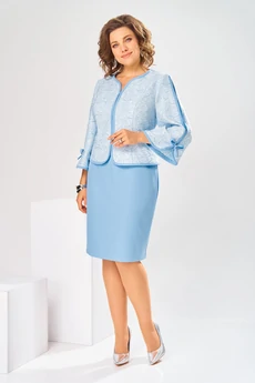 Платье 1-2748 голубой Romanovich style