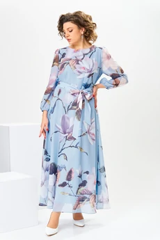 Платье 1-2769 голубой Romanovich style