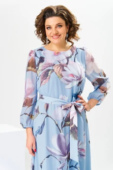 Платье 1-2769 голубой Romanovich style