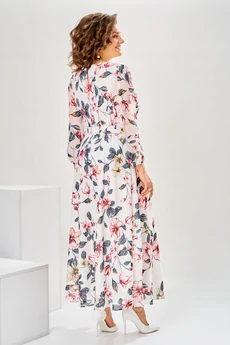 Платье 1-2769 красные цветы Romanovich style