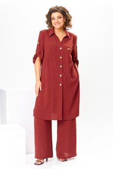 Костюм брючный 2-2784 терракот Romanovich style