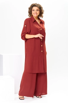 Костюм брючный 2-2784 терракот Romanovich style