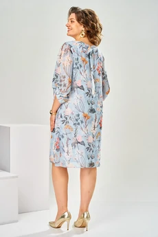 Платье 1-2792 голубой-1 Romanovich style