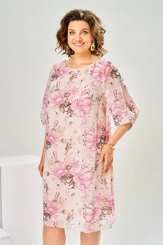 Платье 1-2792 персиковый Romanovich style