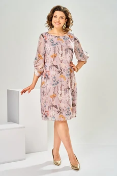 Платье 1-2792 пудровый Romanovich style