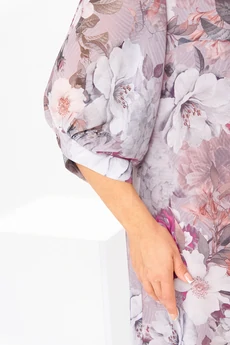 Платье 1-2792 розовый цветы Romanovich style