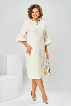 Платье 1-2809 молочный Romanovich style
