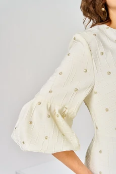 Платье 1-2809 молочный-1 Romanovich style