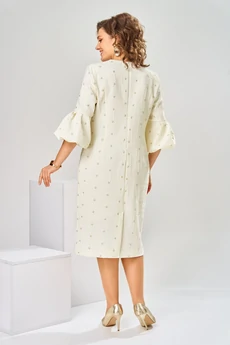Платье 1-2809 молочный-1 Romanovich style