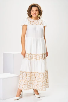Платье 1-2810 белый Romanovich style