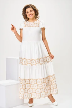 Платье 1-2810 белый Romanovich style