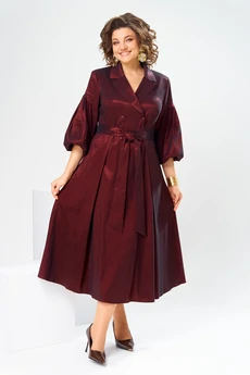 Платье 1-2837 бордовый-1 Romanovich style