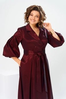 Платье 1-2837 бордовый-1 Romanovich style