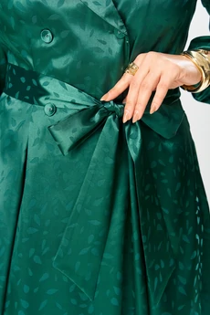 Платье 1-2837 зеленый + листики Romanovich style