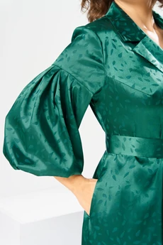 Платье 1-2837 зеленый + листики Romanovich style