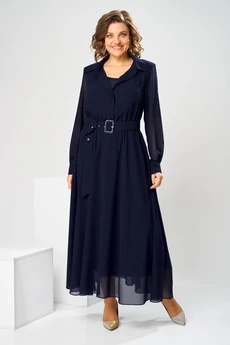 Платье 1-2850 синий Romanovich style