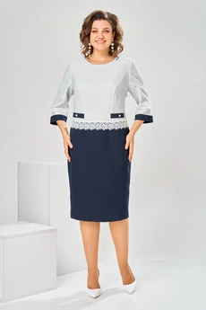 Платье 1-2851 голубой Romanovich style