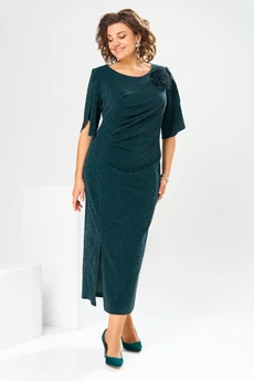 Платье 1-2853 зелёный Romanovich style