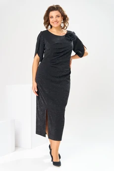 Платье 1-2853 чёрный Romanovich style