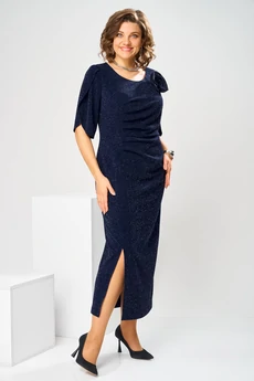 Платье 1-2853 синий Romanovich style