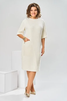 Платье 1-2858 молочный Romanovich style