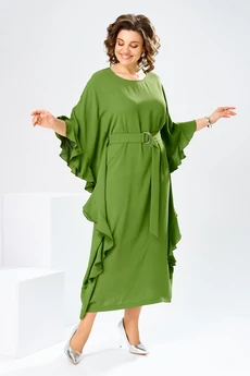 Платье 1-2870 олива Romanovich style