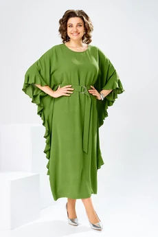 Платье 1-2870 олива Romanovich style