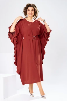 Платье 1-2870 терракотовый Romanovich style